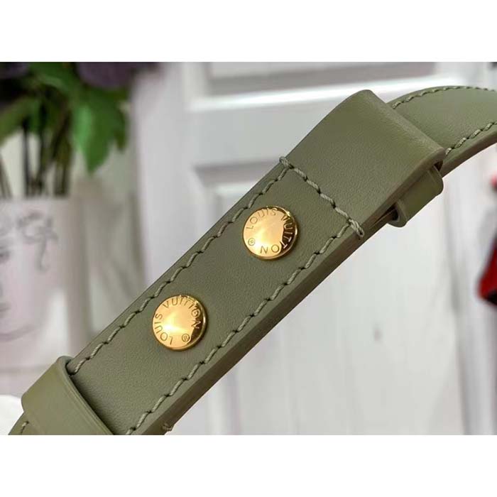 Louis Vuitton Women Multi Pochette Accessoires Light Khaki Cream Monogram Empreinte Embossed Grained Cowhide Leather