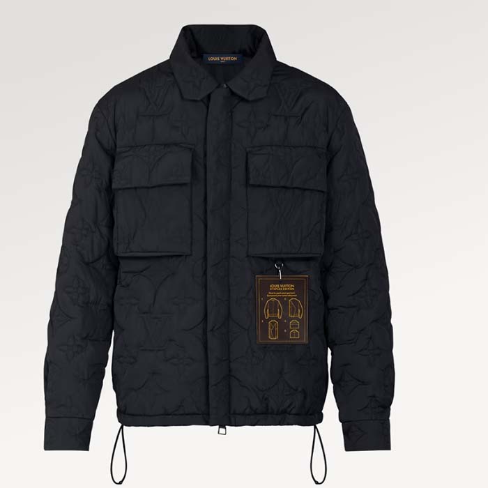 Louis Vuitton Women LV Monogram Padded Light Blouson Polyamide Black Loose Fit