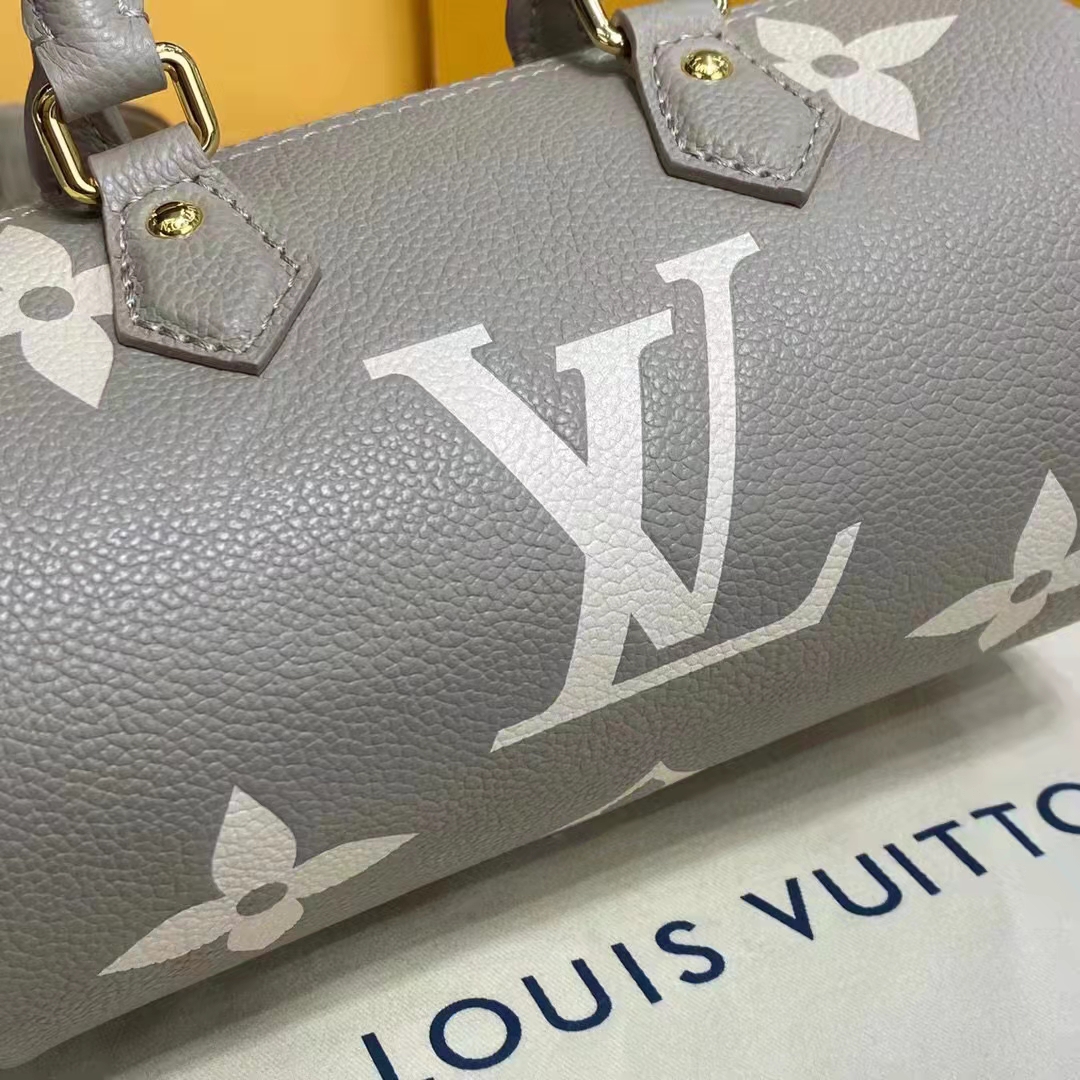 Louis Vuitton Women Papillon BB Dove Cream Embossed Supple Grained Cowhide Leather