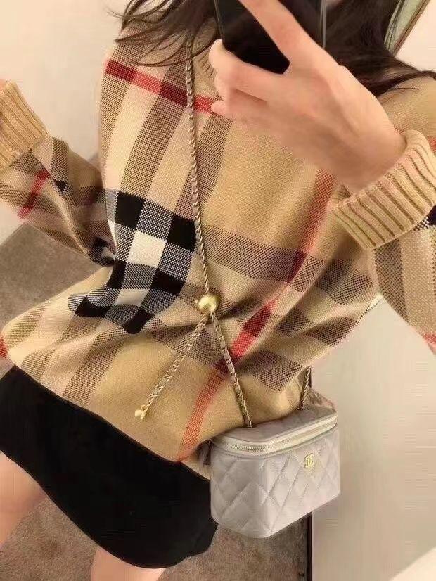 Khaki Classic Plaid Sweater 0823122501