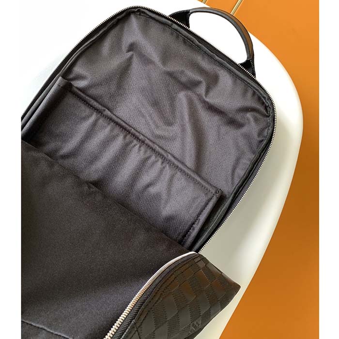 Louis Vuitton LV Unisex Michael Backpack Nv2 Black Damier Infini Onyx Cowhide Leather