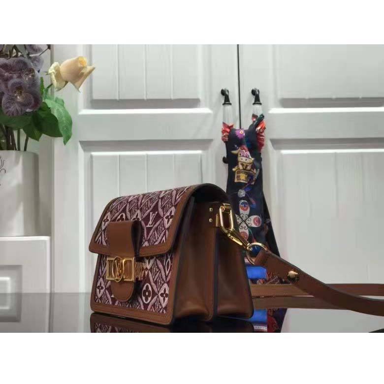 Louis Vuitton LV Women Since 1854 Dauphine Mini Handbag Monogram Flowers Cowhide