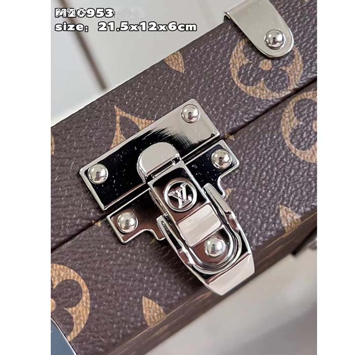 Louis Vuitton LV Unisex Neo Wallet Trunk Black Brown Monogram Coated Canvas