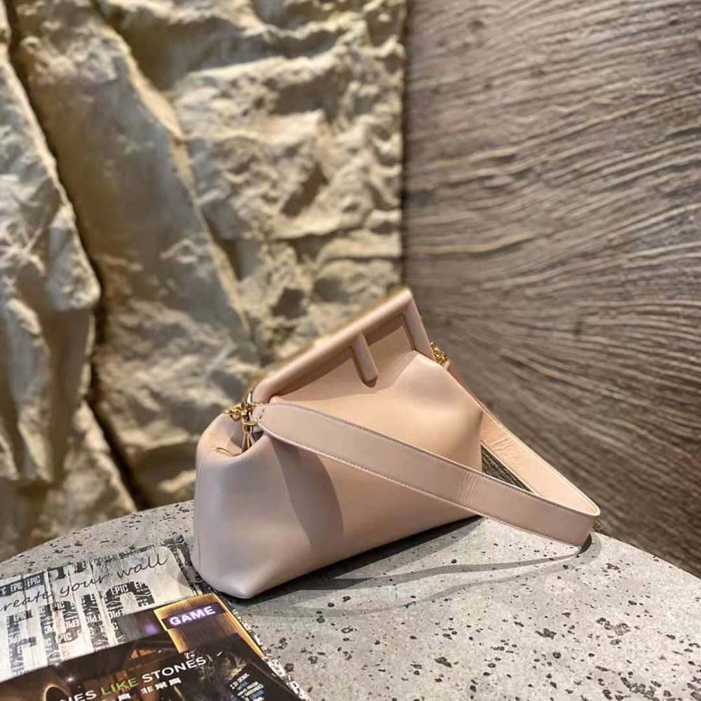 Fendi Women First Medium Nappa Leather Bag-Pink