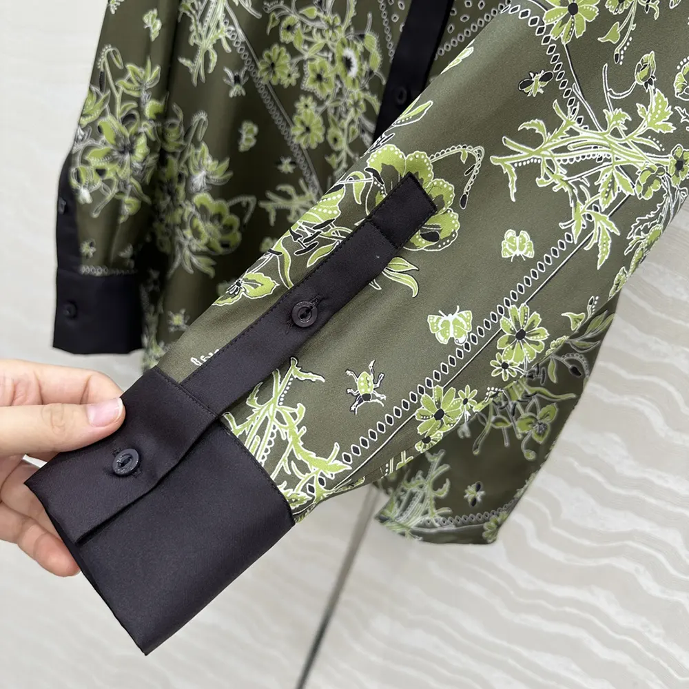 Gucci Women Printed Silk Twill Shirt 837650Z7AS2