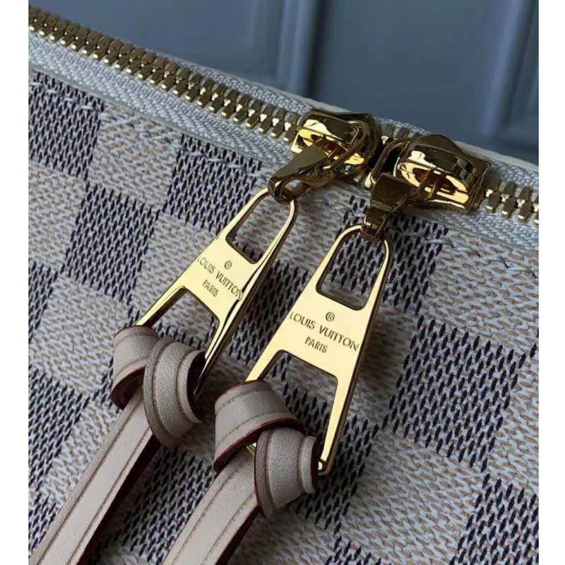 Louis Vuitton LV Women Beaubourg Hobo MM Damier Azur Coated Canvas