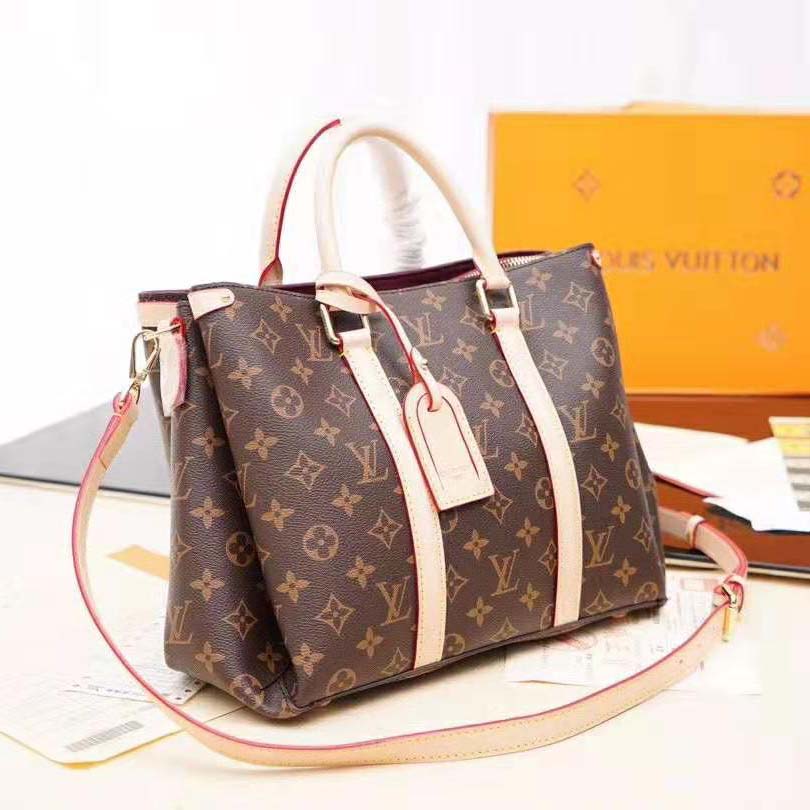 Louis Vuitton LV Women Soufflot MM Bag-Brown