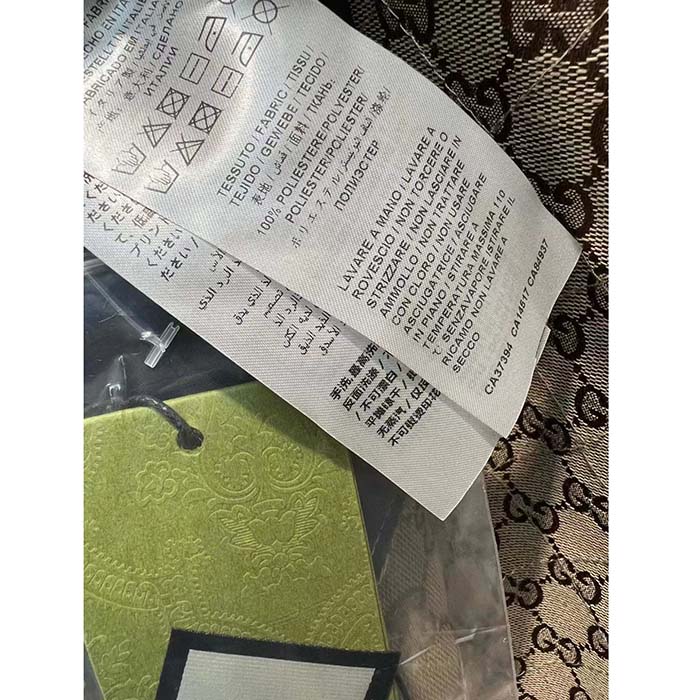 Gucci Women GG Canvas Shirt Point Collar Dropped Shoulder Long Sleeves