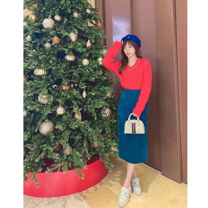 Gucci Women GG Matelassé Loafer Off White Leather Low 2.5 Cm Heel