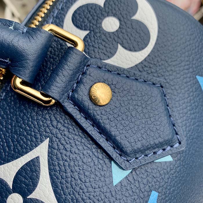Louis Vuitton LV Women Seedy Bandoulière 20 Dégradé Blue Embossed Supple Cowhide Leather