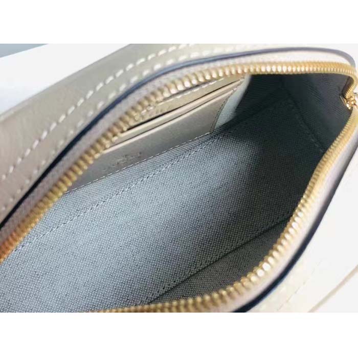 Gucci GG Women Ophidia Mini GG Top Handle Bag White Supreme Canvas