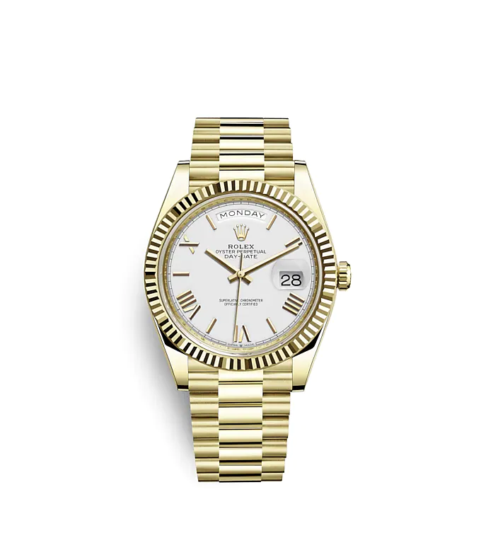 Rolex Day-Date 40 White/18 Carat Yellow Gold 40mm