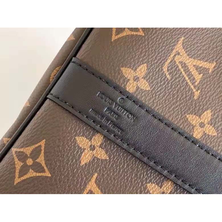 Louis Vuitton LV Unisex Keepall Bandoulière 45 Brown Coated Canvas Cowhide Leather