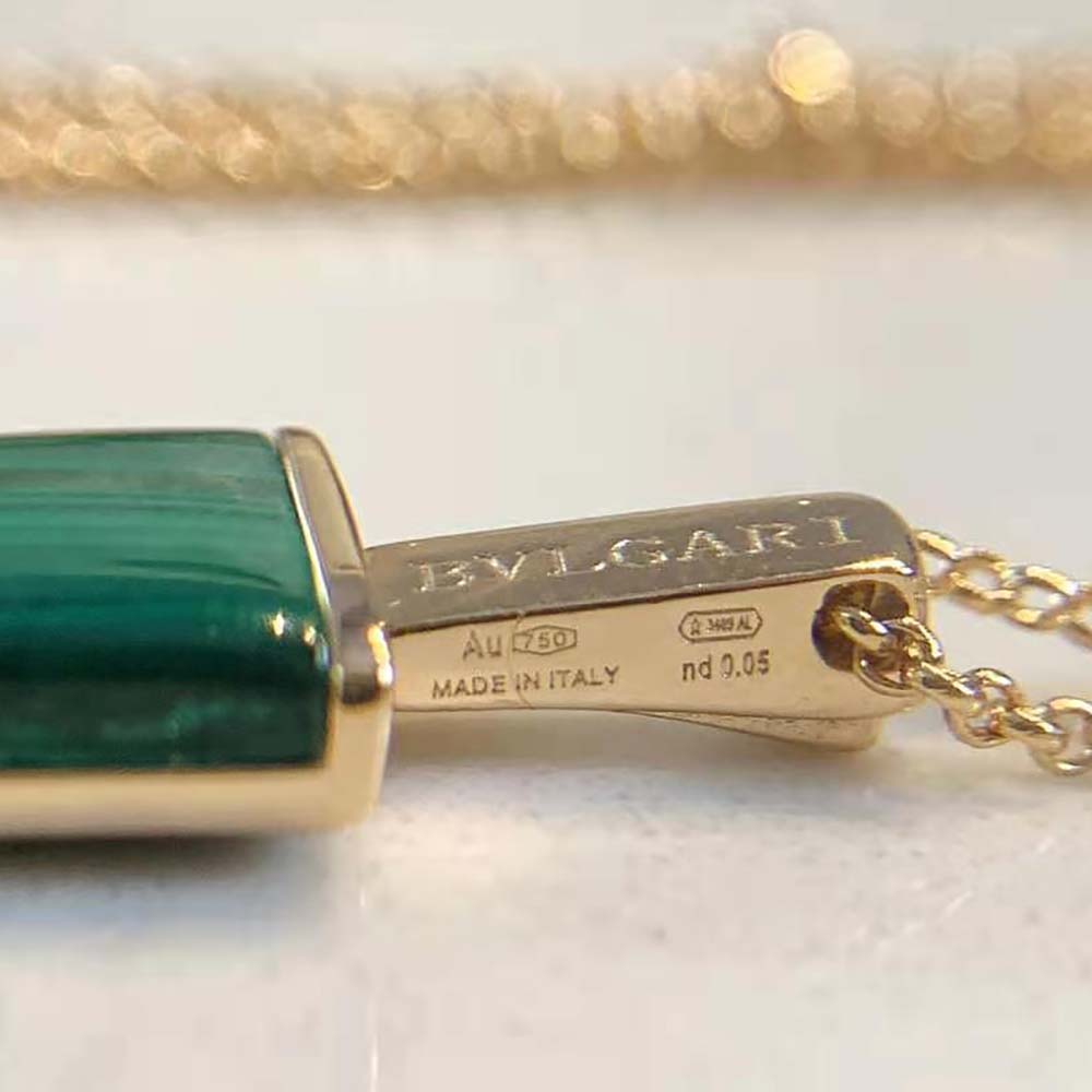 Bvlgari Women BVLGARI BVLGARI Gelati 18 KT Rose Gold Soft Bracelet-Green