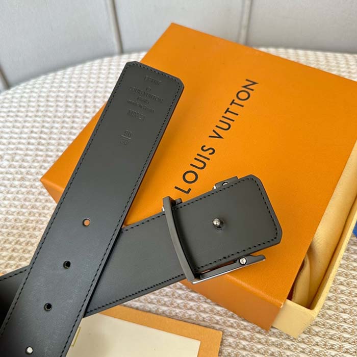 Louis Vuitton Unisex LV Optic 40 MM Reversible Belt MNG Macassar Coated Canvas Leather