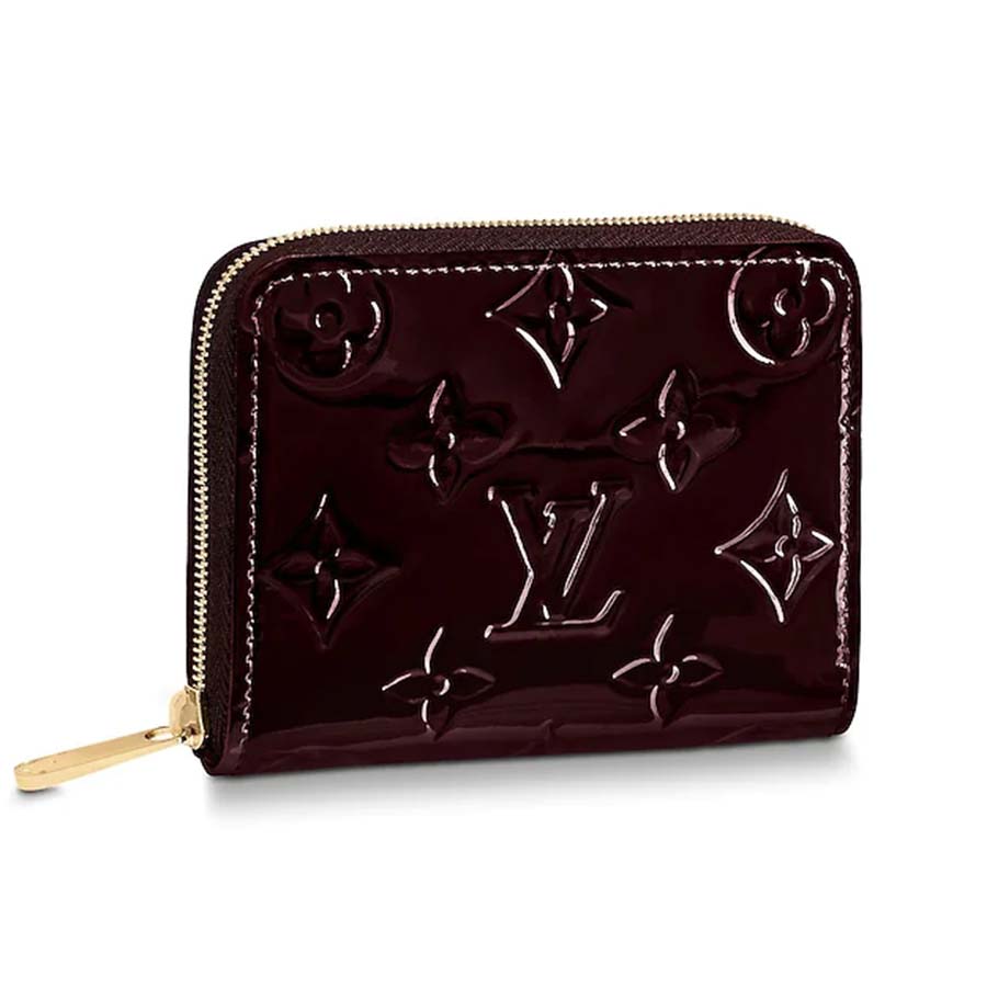 Louis Vuitton LV Women Zippy Coin Purse in Monogram Vernis Patent Calf Leather