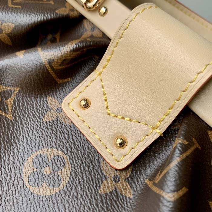 Louis Vuitton LV Women Monogram Clutch Monogram Coated Canvas Calfskin Leather
