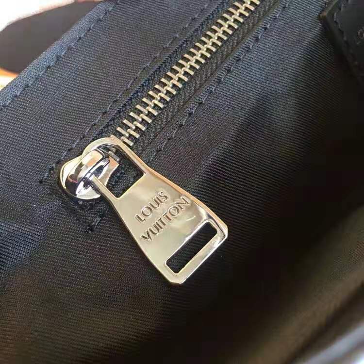 Louis Vuitton LV Men Messenger PM Voyager Bag in Monogram Eclipse Canvas-Black