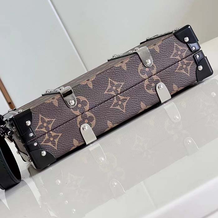 Louis Vuitton LV Unisex Neo Wallet Trunk Black Brown Monogram Coated Canvas