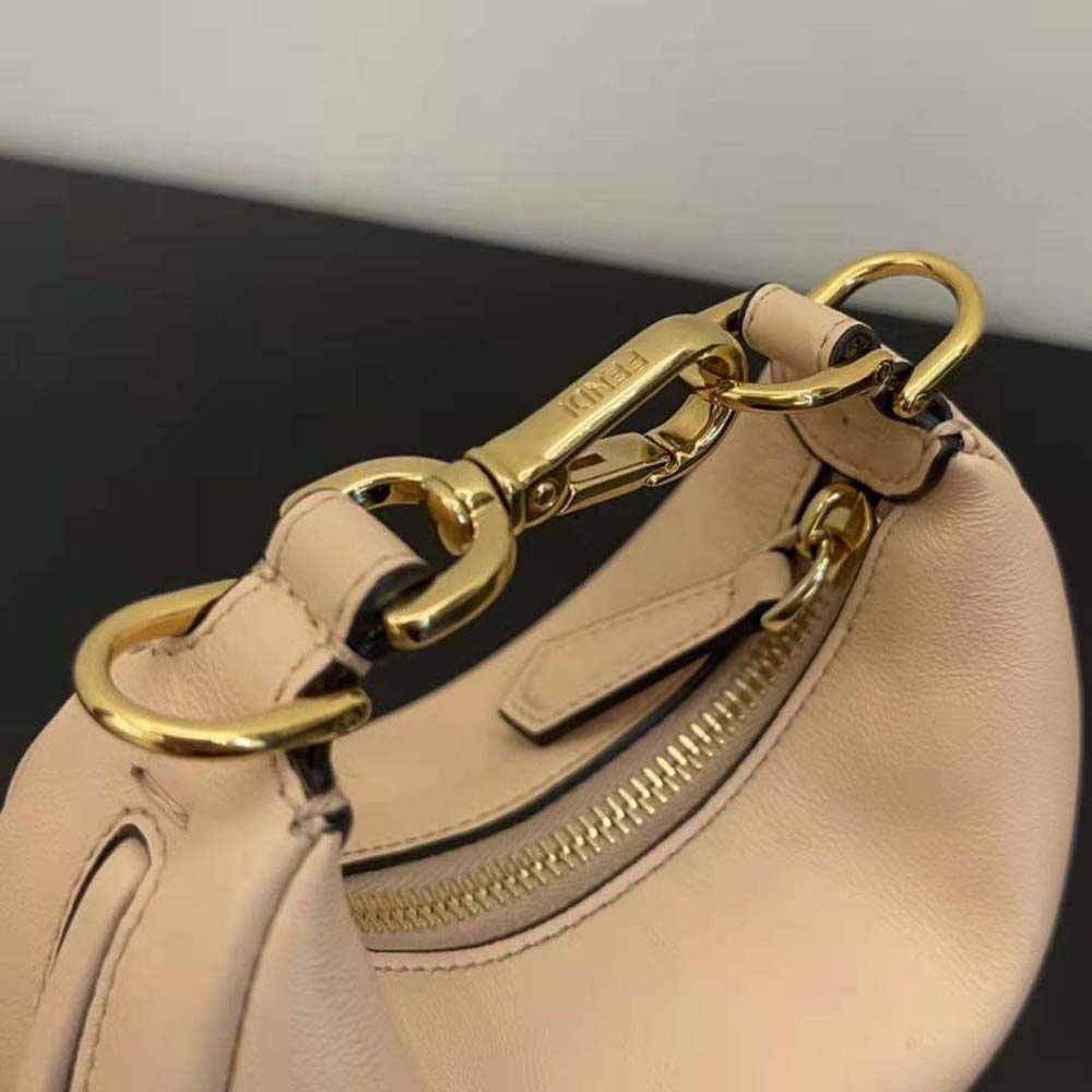 Fendi Women Nano Fendigraphy Pink Leather Charm