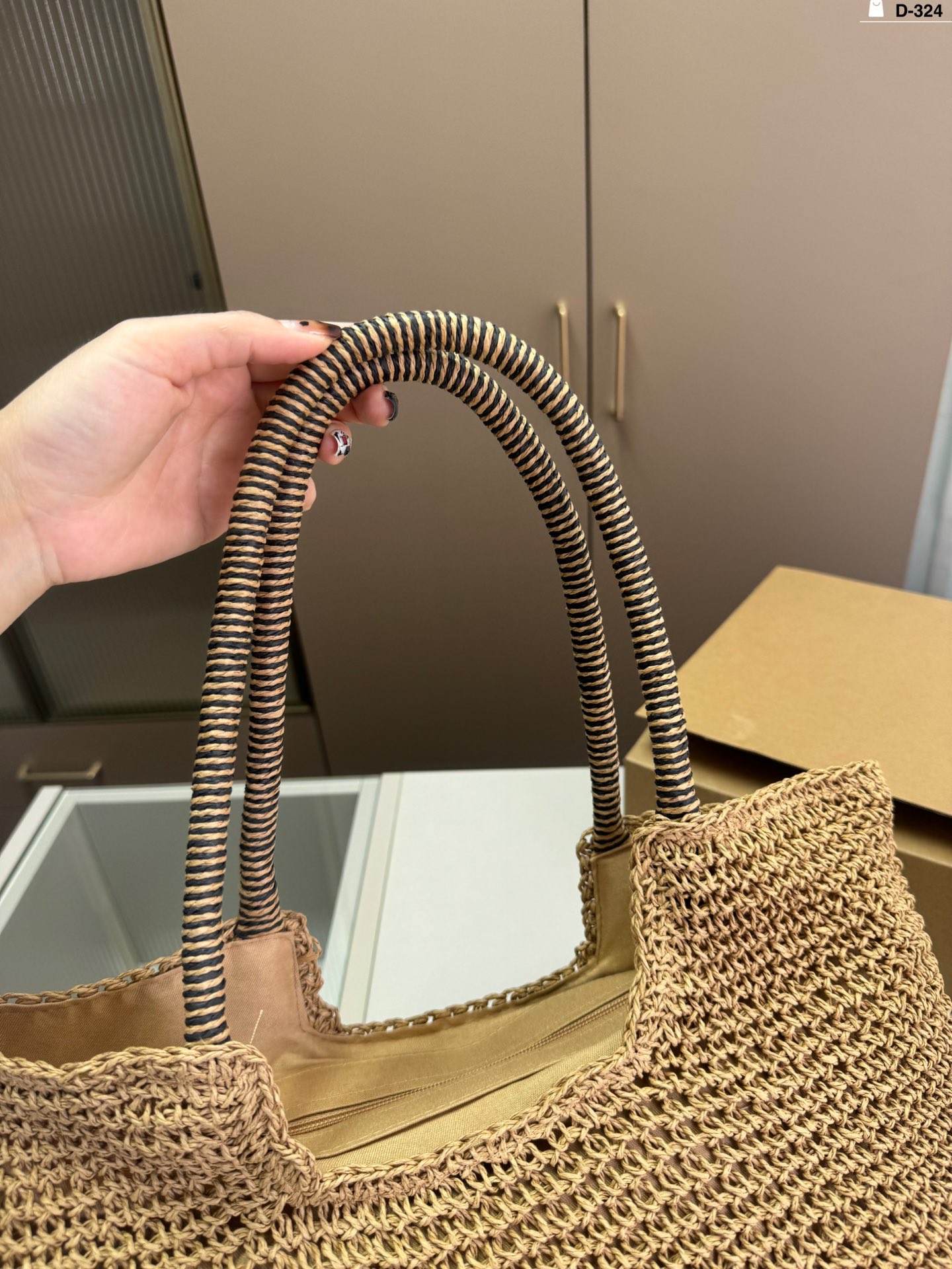 YSL Summer Fashion Straw Tote Bag 0724041109