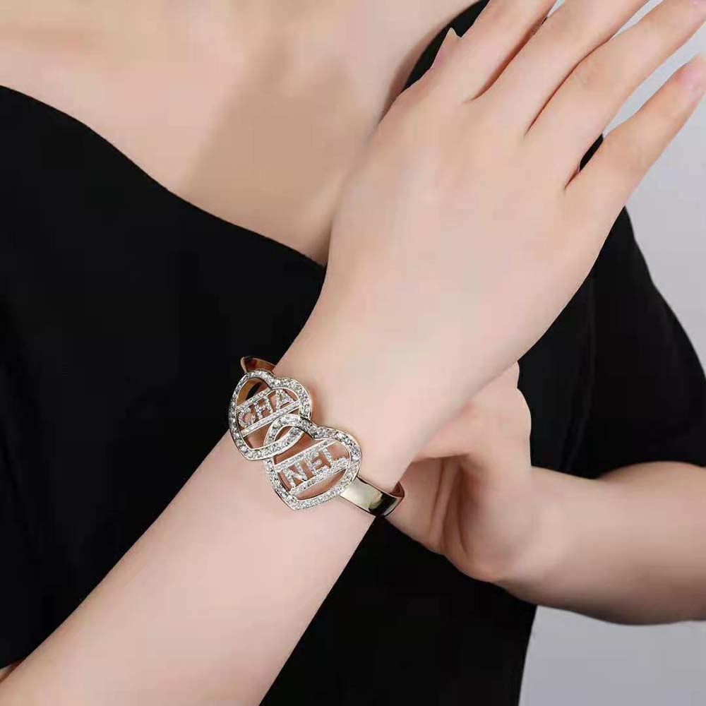 Chanel Women Cuff in Metal and Strass