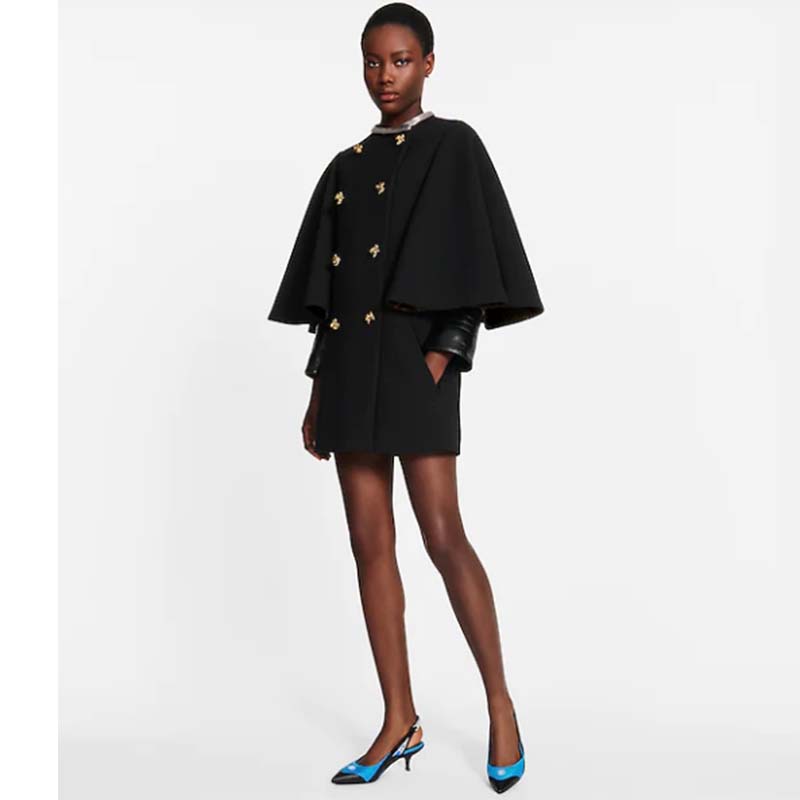 Louis Vuitton Women Archlight Slingback Pump Blue Technical Satin Calf Leather