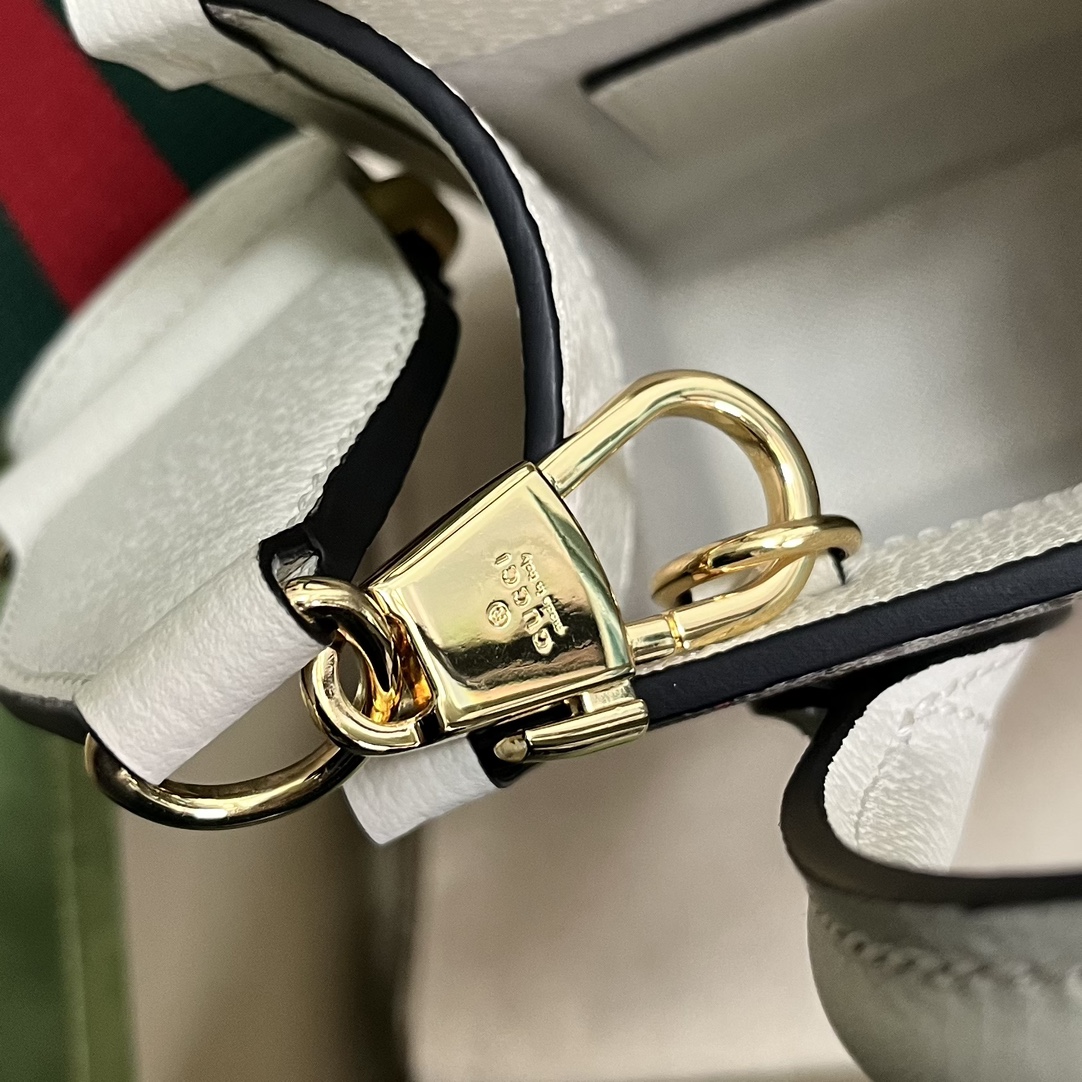 Gucci Unisex Animal Print Mini Tote Bag Beige Ebony GG Supreme Canvas