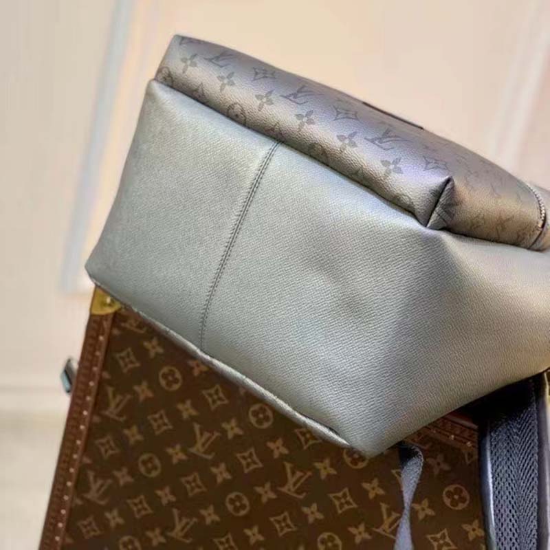Louis Vuitton LV Unisex Discovery Backpack PM Gunmetal Gray Monogram Coated Canvas