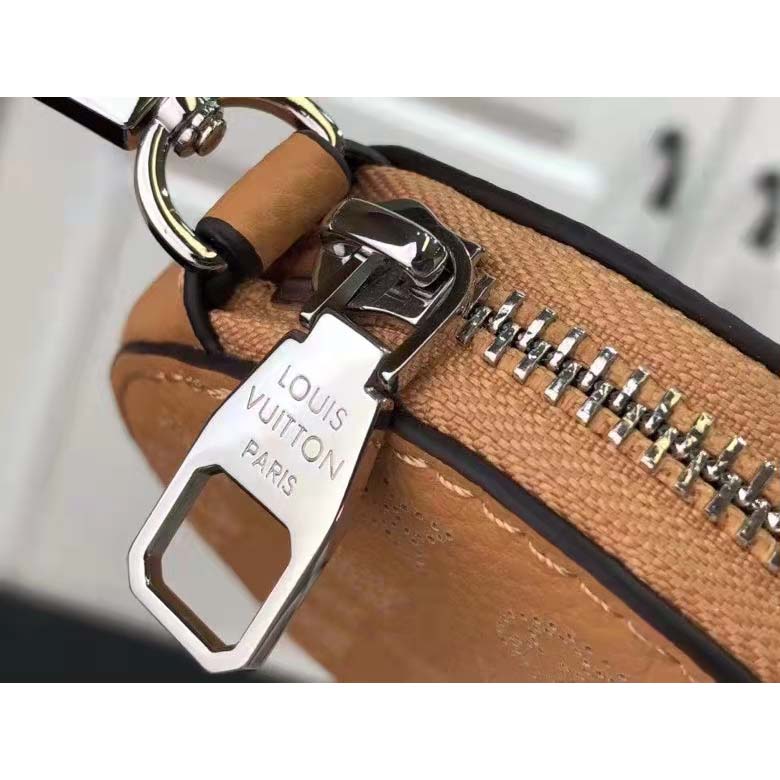 Louis Vuitton LV Women Bella Bucket Bag Mahina Arizona Brown Calfskin Calf Monogram