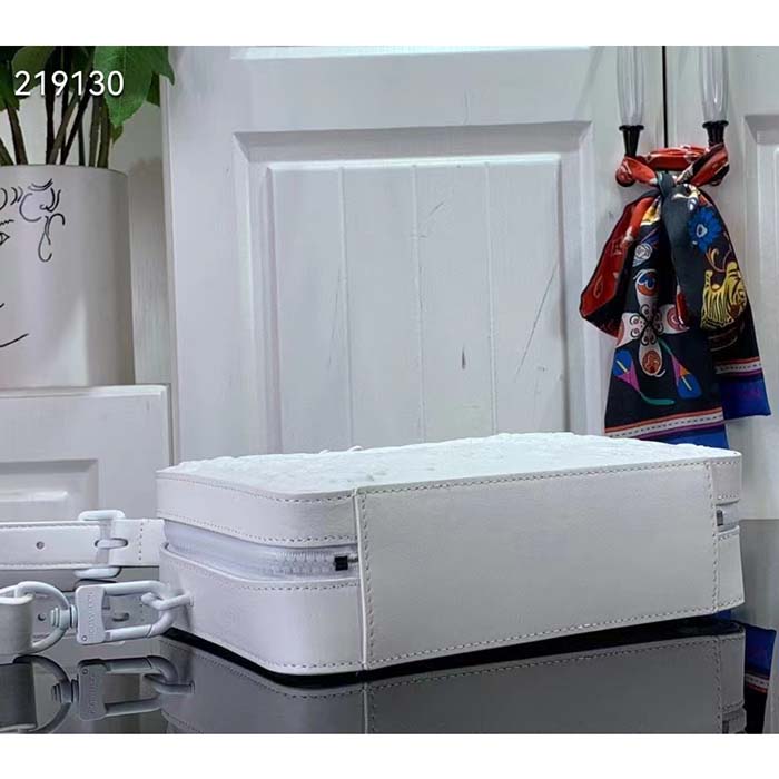 Louis Vuitton LV Unisex Handle Soft Trunk Optic White Calf Leather