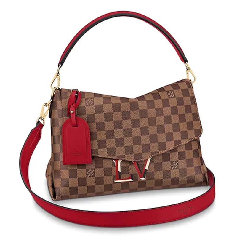 Louis Vuitton LV Women Beaubourg Bag in Damier Ebene Canvas