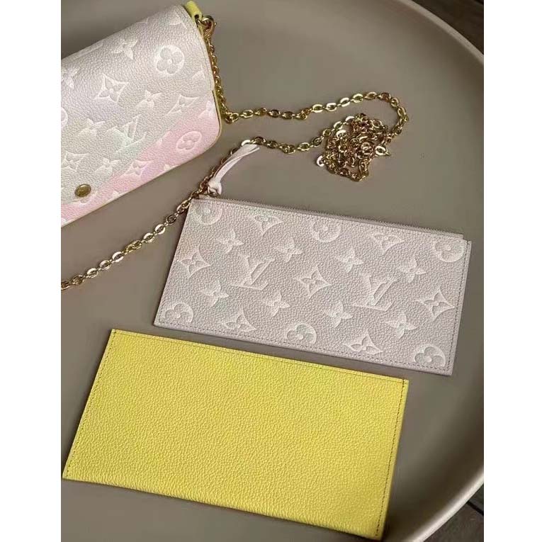 Louis Vuitton LV Women Félicie Pochette Monogram Empreinte Embossed Supple Grained Cowhide