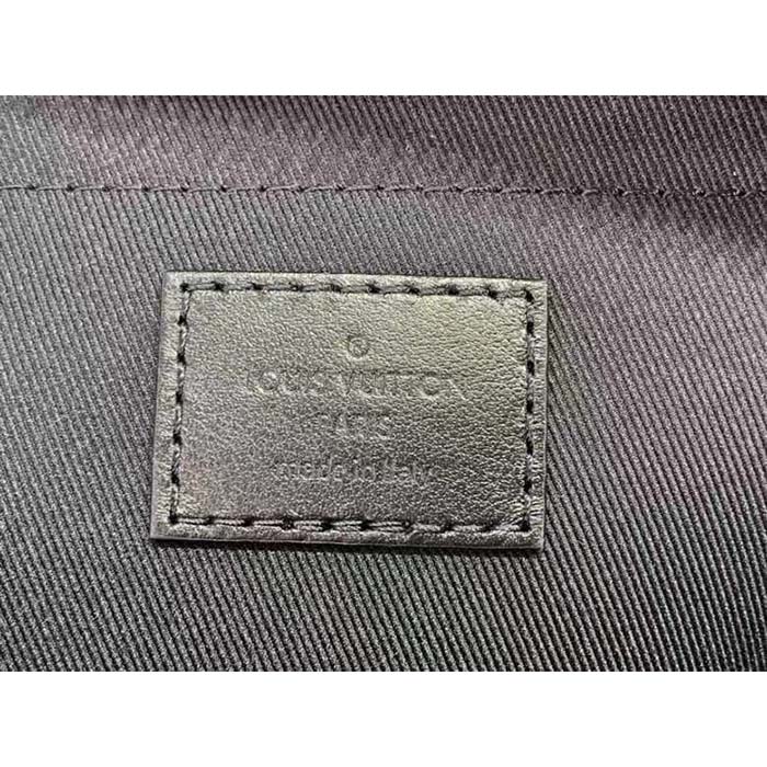 Louis Vuitton LV Unisex Soft Polochon MM Radiant Sun Monogram Macassar Coated Canvas