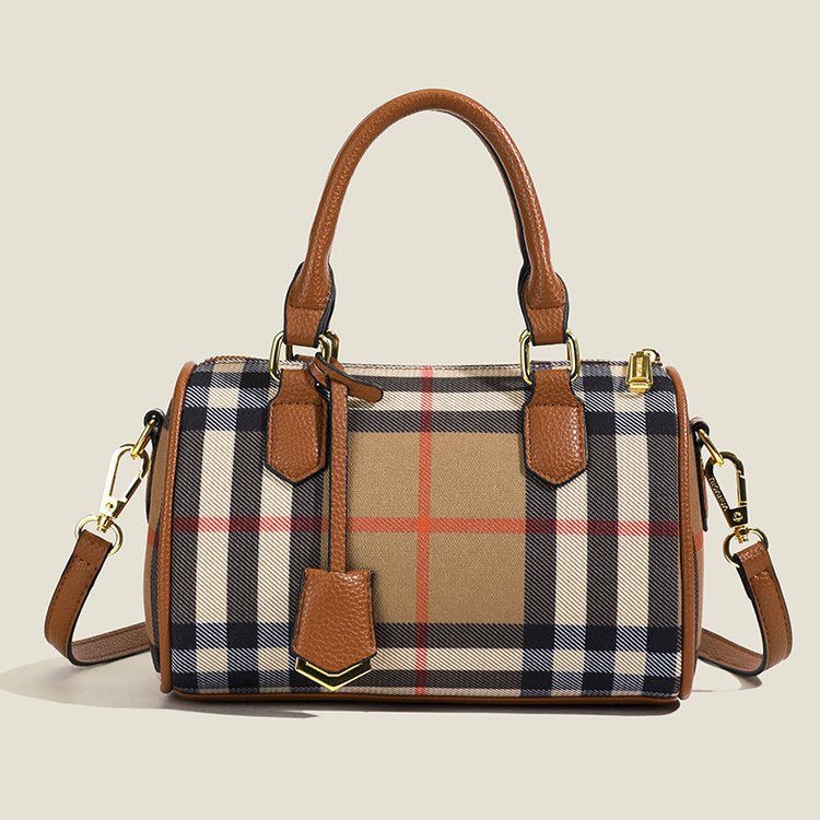 New casual retro plaid handbag PD042025051907