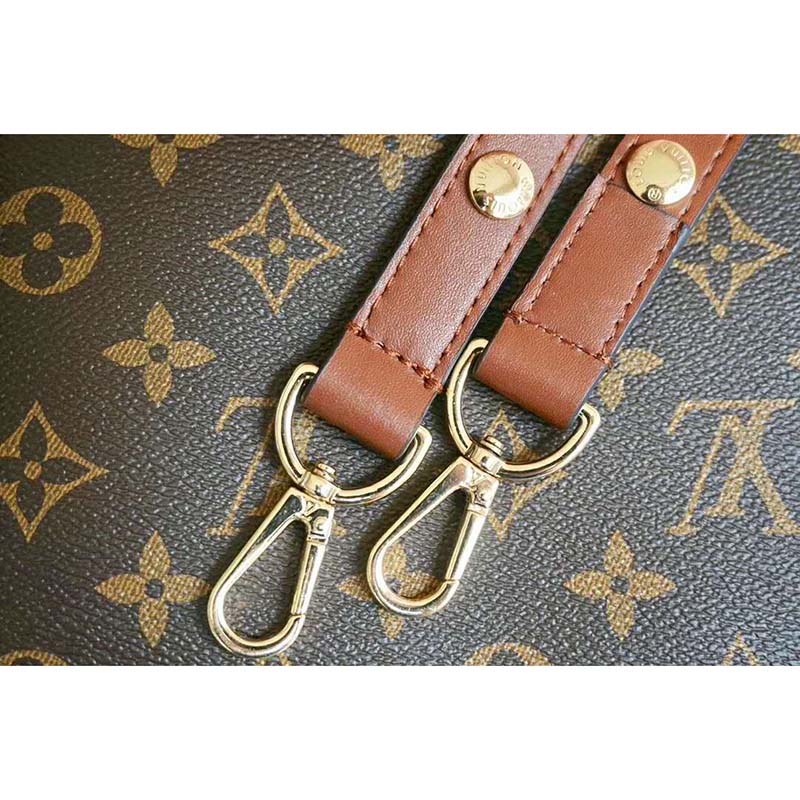 Louis Vuitton LV Women Mini Dauphine Handbag in Monogram Canvas-Brown