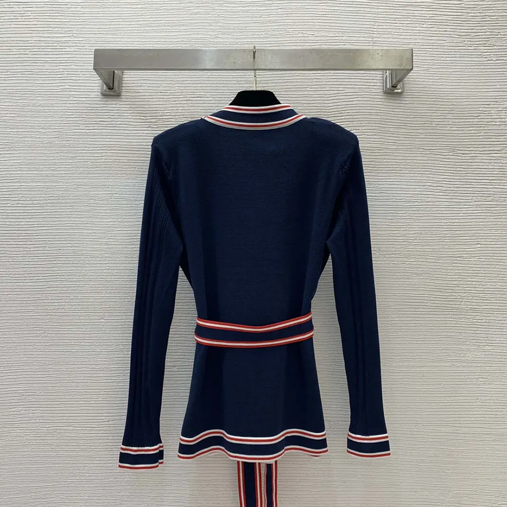 Gucci Women Self Tie Cardigan with Striped Trim 691714XKD264915