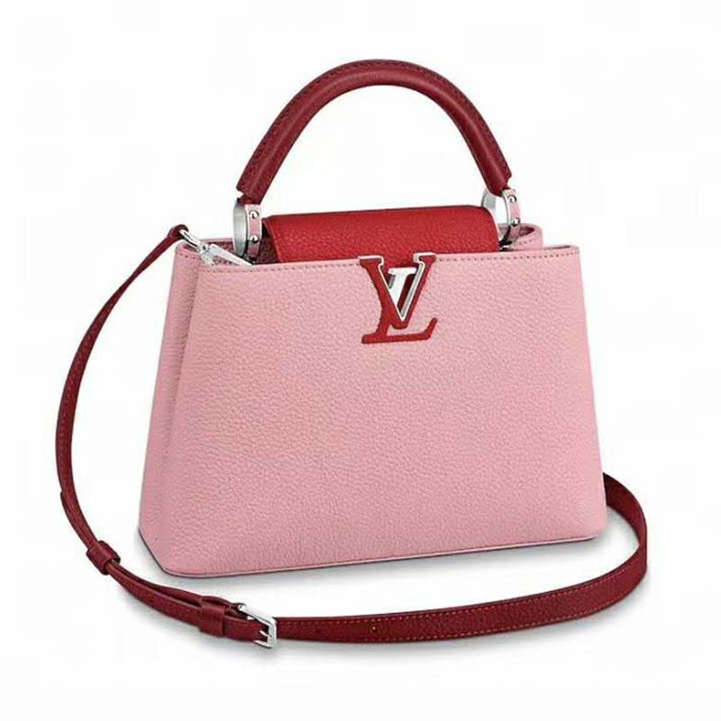 Louis Vuitton LV Women Capucines PM Handbag Taurillon Leather