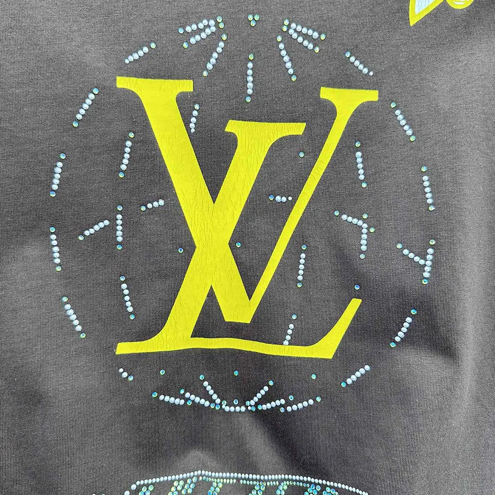 Louis Vuitton Women Washed Embellished Cotton T-Shirt 1AHCL3