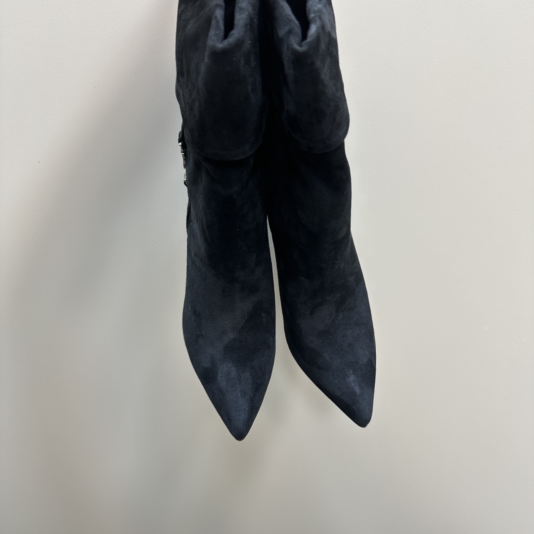 Y New Side Zipper High Heel Ankle Boots 0424111501