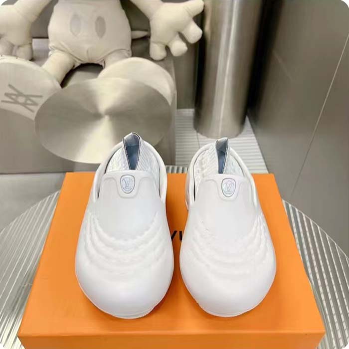 Louis Vuitton LV Unisex LV Shark Clog White EVA Rubber Anatomic Insole