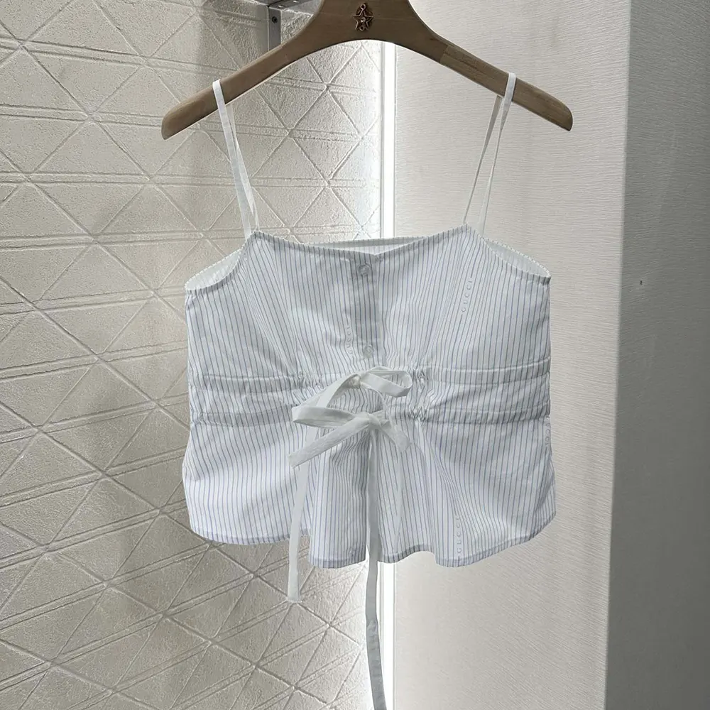 Gucci Women Cotton Fil Coupé Top 831873Z7ASD9025