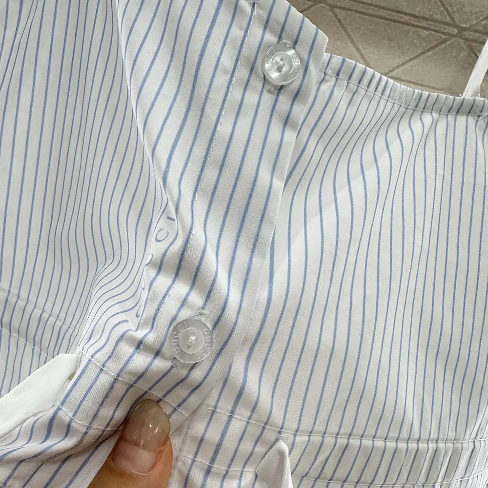 Gucci Women Cotton Fil Coupé Top 831873Z7ASD9025