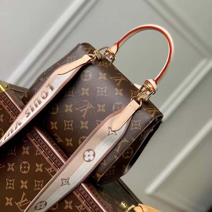 Louis Vuitton LV Women Cluny Mini Handbag Monogram Coated Canvas Cowhide Leather