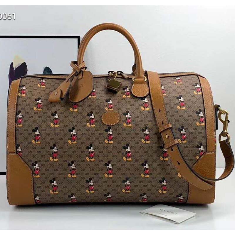 Gucci GG Unisex Disney x Gucci Medium Carry-On Duffle-Brown