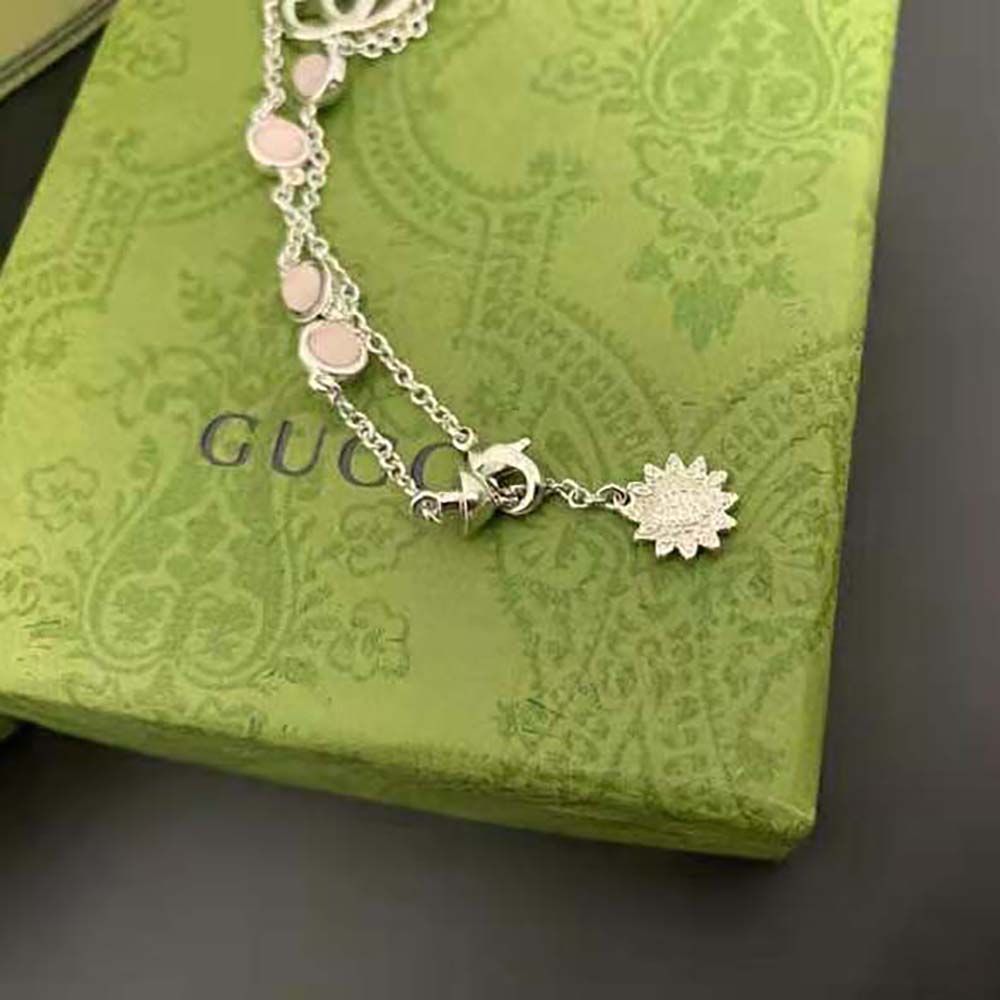 Gucci Women Double G Mother of Pearl Bracelet