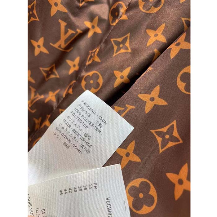 Louis Vuitton Women LV SKI Crinkled Nylon Peplum Puffer Jacket Polyamide Black