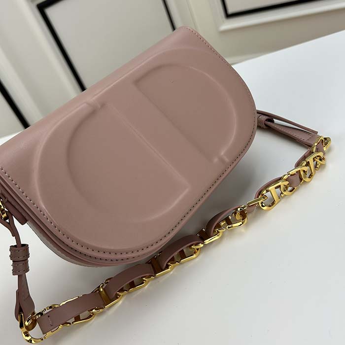 Dior Women CD Signature Bag Strap Caramel Beige CD-Embossed Box Calfskin