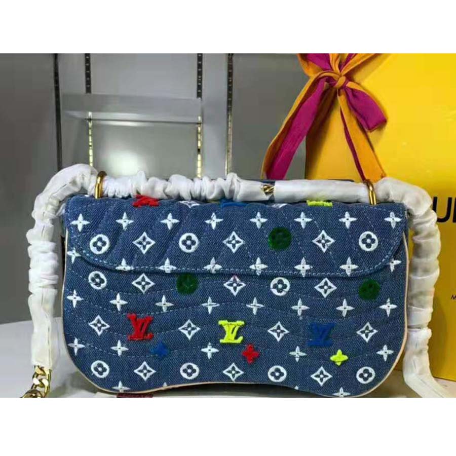 Louis Vuitton LV Women New Wave Chain Bag MM-Blue