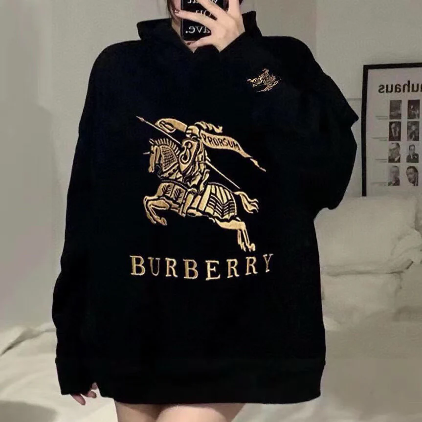 Spring new embroidery couple models hooded sweatshirt 1025021218